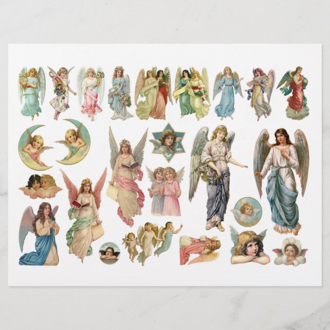 Schöne Angel-Illustrationen aus Viktorianischem Sc (Vorderseite)