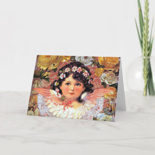 Schöne Angel-Kinderkarte Feiertagskarte