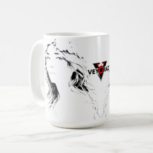 Schöne Anime-Blumen-Girl – Sanfte Pastell-Ästhetik Kaffeetasse