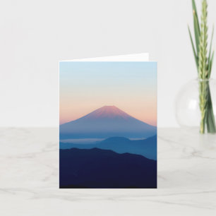 Schöne Ansicht der Fujisan, Japan, Sonnenaufgang Karte
