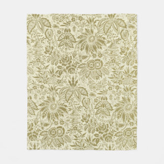 Schöne antike Flora Fleecedecke