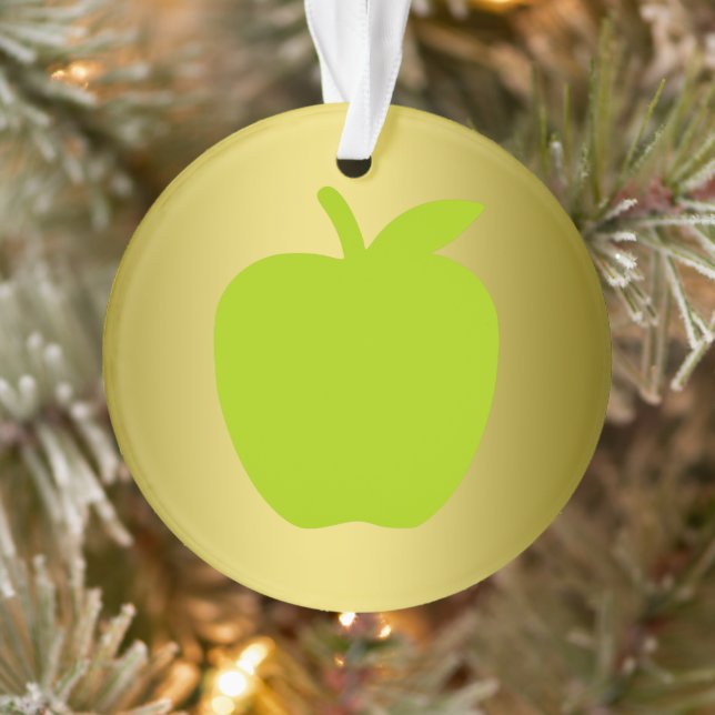 Schöne Apfelwein-Silhouette Ornament (Baum)