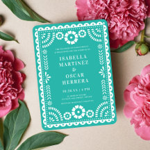 Schöne Aqua Papel Picado Inspiriert Hochzeit