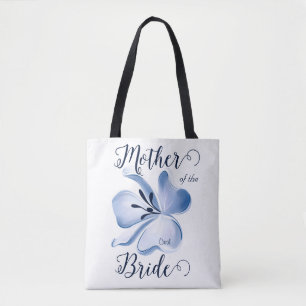 Schöne Aquarell Blauer Blume Mutter von Bride Tasche