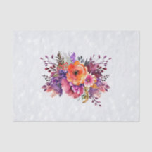 Schöne Aquarell-Gartenblumen-Dekupage
