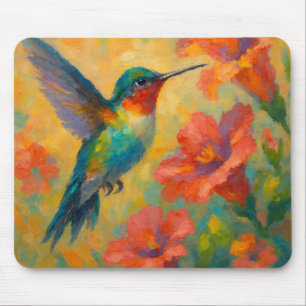 Schöne Aquarell-Kolibri-Mauspad Mousepad
