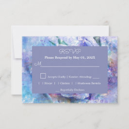 Schöne Aquarell-Rose RSVP Karte