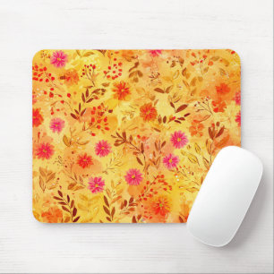Schöne Aquarell-Wildblumen Mousepad