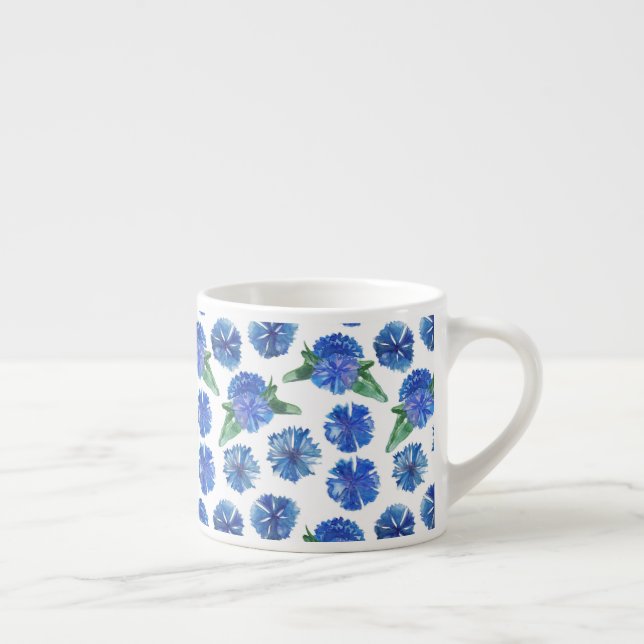 Schöne Aquarellblumen Espressotasse (Rechts)