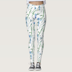 Schöne Aquarellblumen Leggings