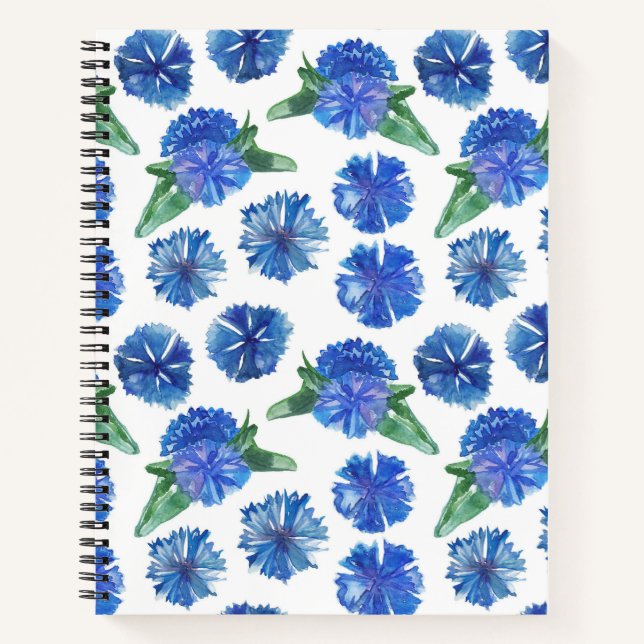 Schöne Aquarellblumen Notizbuch (Vorderseite)