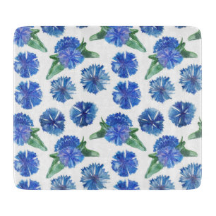 Schöne Aquarellblumen Schneidebrett