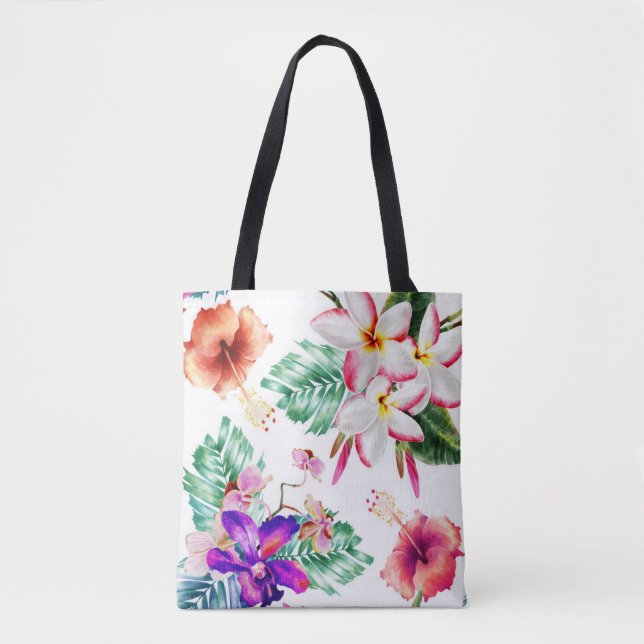 Schöne Aquarellblüte Tasche (Vorderseite)