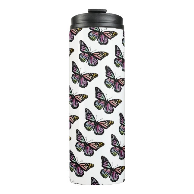 Schöne Aquarellbutterfische Thermosbecher (Vorderseite)