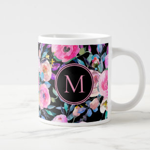 Schöne Aquarellfarben-Blume Jumbo-Tasse