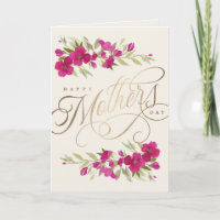 Schöne Aquarellfloralen Muttertagsskript C