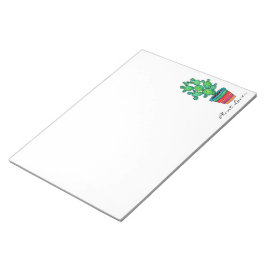 Schöne Aquarellkaktus in schöner Quelle Notizblock