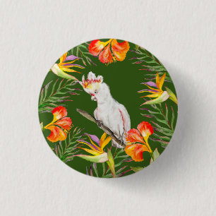 Schöne Aquarellmücke mit Perrot zeichnend Button