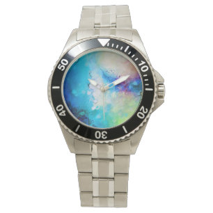 Schöne Aquarelluhr Armbanduhr