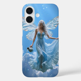 Schöne Aquarius Fairy in den Wolken iPhone 16 Hülle