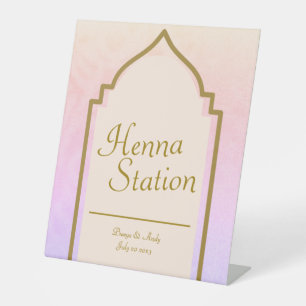 Schöne arabische Nächte Bahnhof Henna Sockelschild