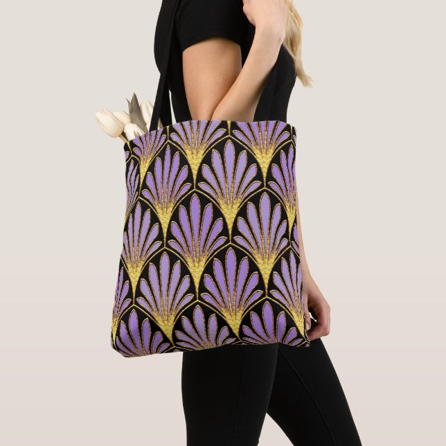 Schöne Art Deco Blumen-Tasche Tasche (Von Nahem)
