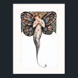 Schöne Art Deco Butterfly Fairy Poster<br><div class="desc">Eine Serie von 6 kleinen, aber wunderschönen Art-Déco-Illustrationen von schönen Schmetterlingsfeen der Frau. Hinweis: Die Vergrößerung dieses Bildes kann zu einem schlechten Plakat führen.</div>
