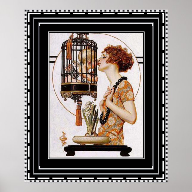 Schöne Art Deco Print Poster (Vorne)