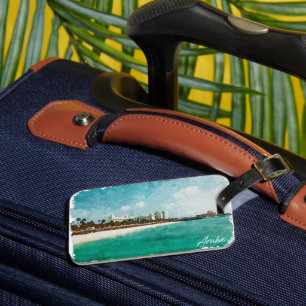 Schöne Aruba Tropical Island Reise Gepäckanhänger