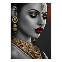 Schöne Asiatin Schwarz-weiß Red Lips