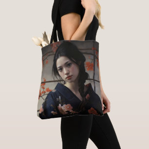 Schöne Asienfrau Tasche
