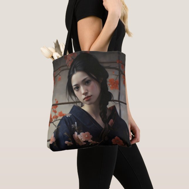 Schöne Asienfrau Tasche (Von Nahem)