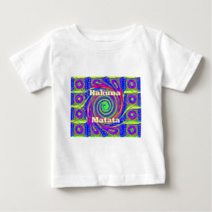 Schöne atemberaubende farbenfrohe Wirbel-Vektor-Ge Baby T-shirt