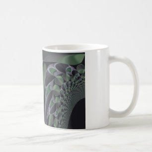 Schöne atemberaubende grüne Aurora-Textur-Kunst-De Kaffeetasse