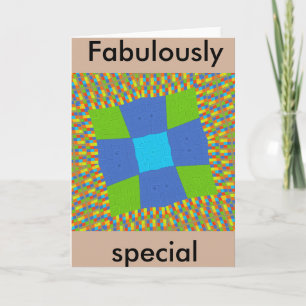 Schöne atemberaubende grüne blaue cyan Kunst Druck Karte