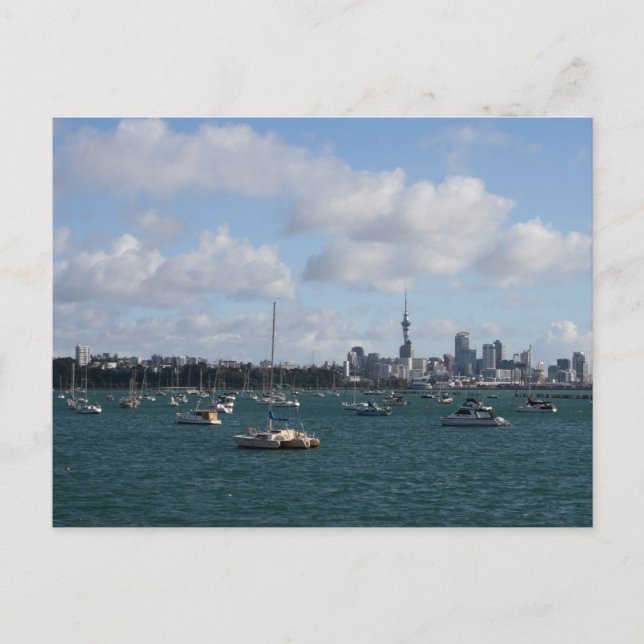 Schöne Auckland Skyline Postkarte (Vorderseite)