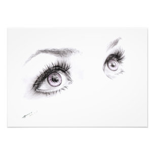 Schöne Augen, die unbedeutenden Kunst Fotodruck