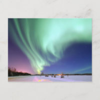 Schöne Aurora Borealis Alaska Winter