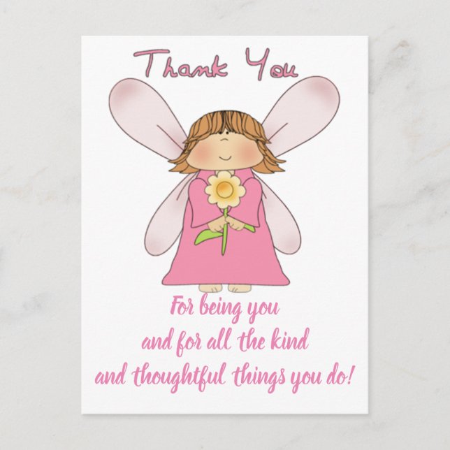 SCHÖNE AUSDRÜCKE - Danke Postcard Postkarte (Vorderseite)