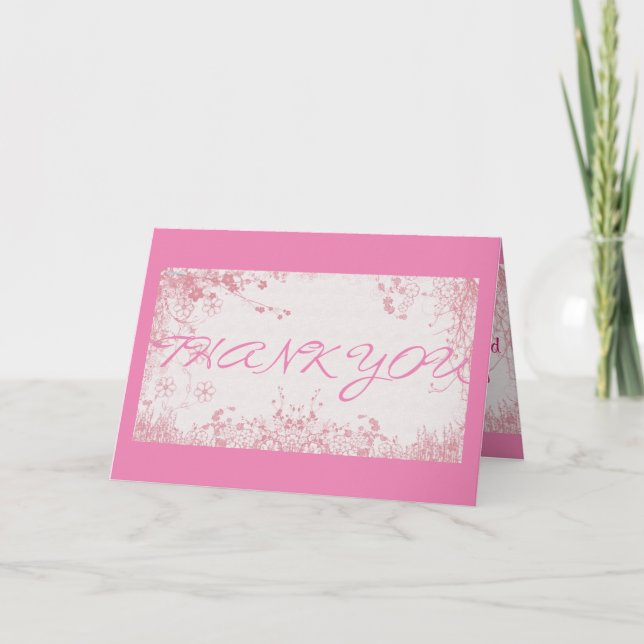 Schöne Ausdrücke danken Ihnen Karte (Vorderseite)