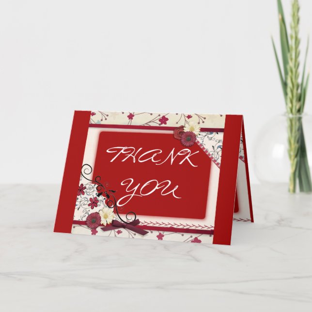 Schöne Ausdrücke Dankeschön Karte (Vorderseite)