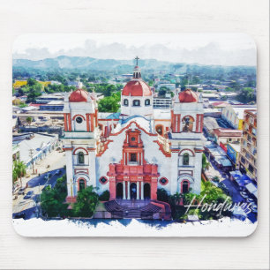 Schöne Aussicht auf Honduras Panorama Mousepad
