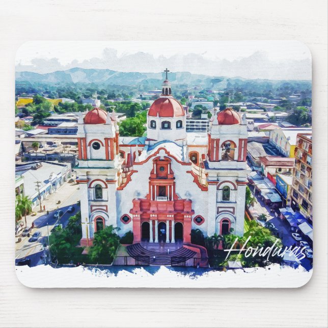 Schöne Aussicht auf Honduras Panorama Mousepad (Vorne)