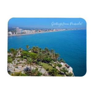 Schöne Aussicht auf Peniscola, Spanien Reise Magnet