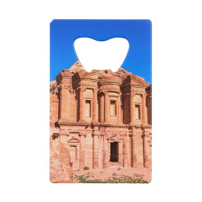 Schöne Aussicht auf Petra Geldbeutel Flaschenöffner (Vorderseite)
