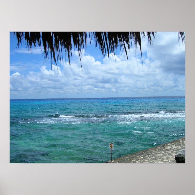 Schöne Aussicht aufs Meer Poster (Vorne)
