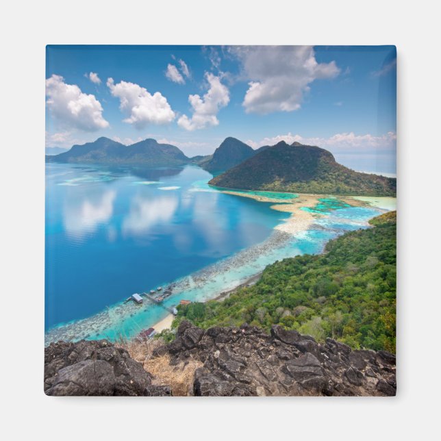 Schöne Aussicht | Top of Bohey Dulang Island Magnet (Vorne)