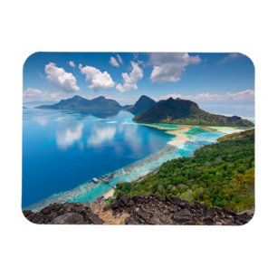 Schöne Aussicht Top of Bohey Dulang Island Magnet