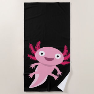 Schöne Axolotl-Illustration Strandtuch