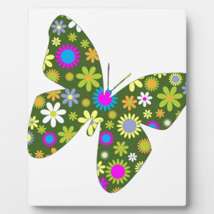 Schöne Aziza Butterfly Whimsy Blüten Fotoplatte